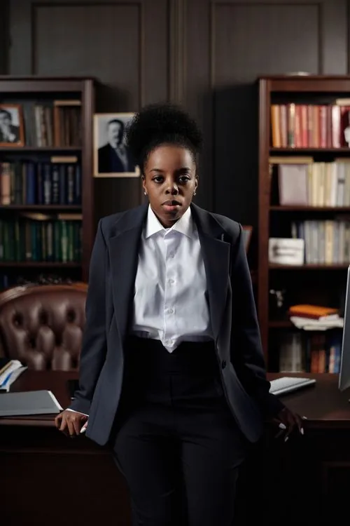 A professional executive standing in an office