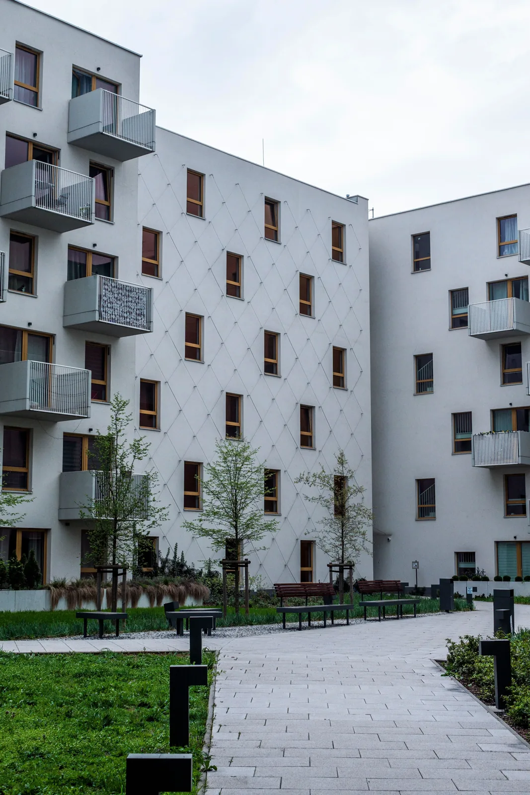 Modern residential apartment community